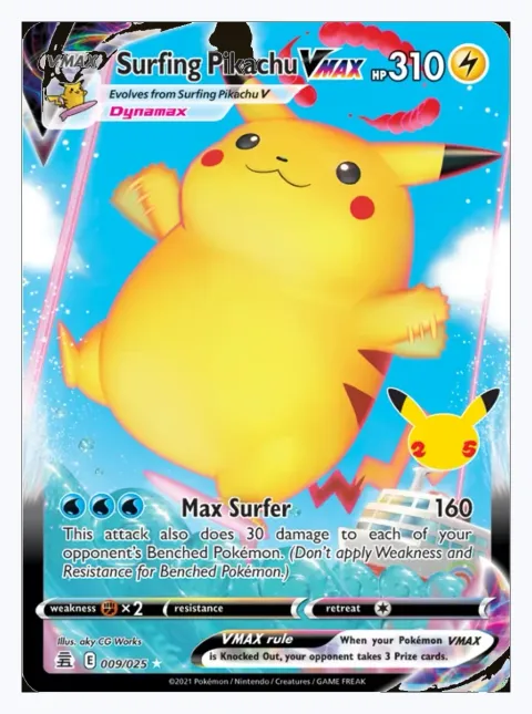 Surfing Pikachu VMAX